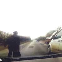 ДТП на Тернопільщині: Відеореєстратор зняв як водій збив пішохода (ВІДЕО)