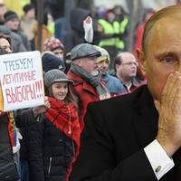 Відому нецензурну пісню про Путіна заспівали в центрі Москви (ВІДЕО)