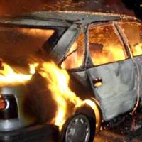 На вулиці Просвіти горів легковий автомобіль