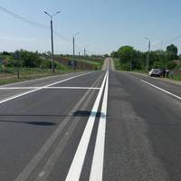 На дорозі Івано-Франківськ–Бучач–Тернопіль наносять нову розмітку (ФОТО)