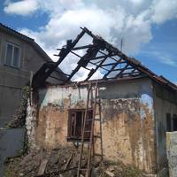 У Скала-Подільській горіла господарська будівля (ФОТО)