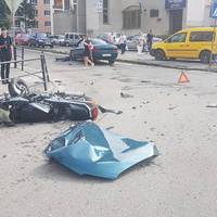 Мотоцикліст пролетів десять метрів: ДТП на Східному (ФОТО)