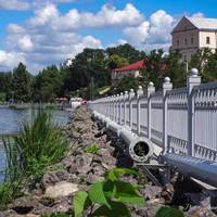 Розпочалася третя черга монтажу аераційного фонтану на Тернопільському ставі (ФОТО)
