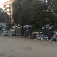 Через зламаний сміттєвоз вулиці Бережан перетворюються на сміттєзвалища. Фото
