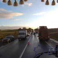 Смертельна аварія на Тернопільщині: вантажівка збила велосипедиста (ФОТО)