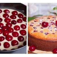 Якщо у тебе залишився стакан кефіру, приготуй цей чудовий пиріг з вишнею! Виходить ну дуже смачно!