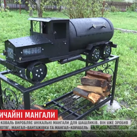 Сюжет ТСН про кременецького майстра, який виробляє унікальні мангали