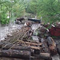 Через дощ у селі на Теребовлянщині річка затопила дорогу (Відео)