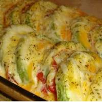 Готую все літо: кабачки, запечені з помідорами. Надзвичайно смачна і корисна страва, легка і швидка в приготуванні