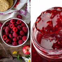 Малинове варення “П’ятихвилинка”. Має яскравий колір та густе як желе. Старий перевірений рецепт