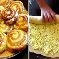 Шалено смачні сирні завитки зі сметаною.