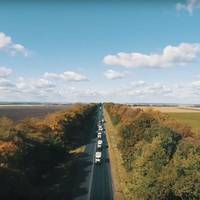 Ремонт дороги на Тернопільщини можна побачити з висоти пташиного польоту (відео)