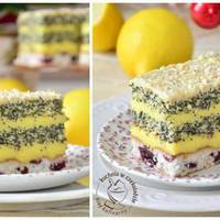 Пляцок “Вишнева панянка з маком”