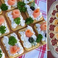 Святкові канапки ( ідеї сервірування)