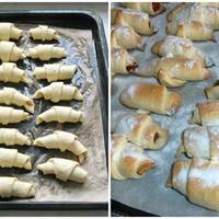 Смачненькі рогалики на смальці. Тісто, хрустке та розсипчасте, просто тане в роті