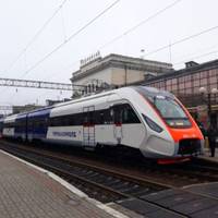 Новий український потяг здійснив перший рейс до Тернополя