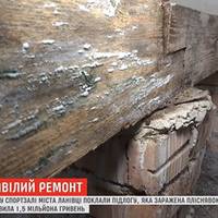 У шкільному спортзалі вклали підлогу з пліснявою, і витратили на це 1,5 мільйона гривень