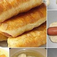 Сосиски в особливо – пухкому тісті. Швидко дуже смачно