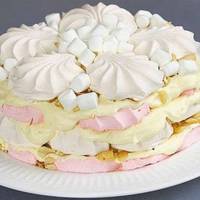 Сусідка дала рецепт торта з зефіром. 15 хвилин і готово, навіть не потрібно випікати!