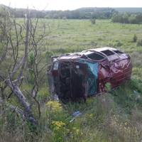 ДТП на Тернопільщині: водій вилетів з дороги в кювет (Фото)