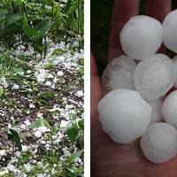 На Тернопільщині випав град розміром з курячі яйця (ФОТО)