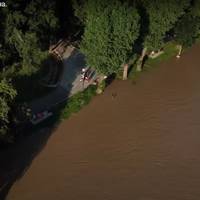 Дністер підтоплює Заліщики. Відео з дрона