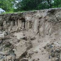 Дорога може обвалитися. На Лановеччині негода наробила лиха (фото)