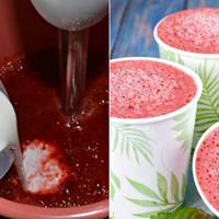 Легке і дуже смачне ягідне морозиво! Змішайте інгредієнти ввечері, а на ранок десерт буде готовий