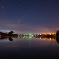 Тернопільський фотограф зробив унікальну світлину комети з двома хвостами