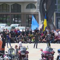 Побували і в Тернополі: мотоциклісти з усієї України організовують мотопробіг за єдність Української держави. Відео