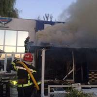 У Тернополі горів “Бухта бар” (відео)