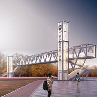 У Тернополі зводять надземний пішохідний міст (Фото)