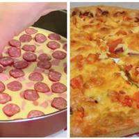 Цікавий рецепт: «Заливна піца». Швидкий спосіб, для приготування неймовірно смачної піци.