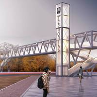 У Тернополі відбулося відкриття нового сучасного надземного переходу