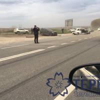 Перед аеропортом ускладнено рух: ДТП за участю трьох автомобілів (фото)