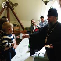У Тернополі Митрополит Єпіфаній зустрівся з Арсенком та Максимчиком, які хворі на рідкісну недугу