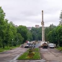 У Тернополі встановлюють флагшток для найбільшого в області прапора України