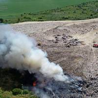 Пожежа біля Тернополя: горить Малашівське сміттєзвалище (Фото)