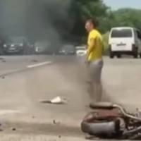 Смертельна ДТП біля Тернополя: мотоцикліст врізався у фуру та загорівся
