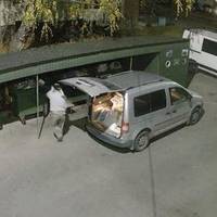 У Тернополі водій вивіз будівельне сміття у контейнери ОСББ (ВІДЕО)