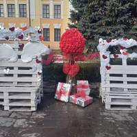 День закоханих: на Тернопільщині створили романтичну фотозону (фото)