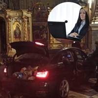 Посварилася з чоловіком: у поліції прокоментували сьогоднішню аварію у Катедральному соборі Тернополя (відео)