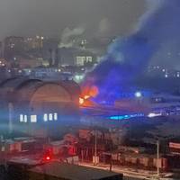 На центральному ринку горів торговий ряд (ФОТО)