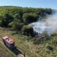 Масштабну пожежу виявили за допомогою дрона на Тернопіллі, яка могла перекинутися на 300 гектарів лісу