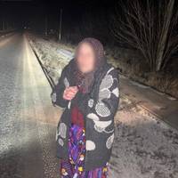 На Тернопільщині посеред ночі по автодорозі блукала розгублена бабуся