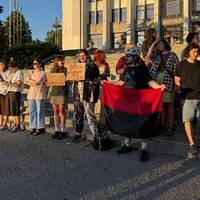 Тернополяни вийшли на акцію протесту проти ухваленого Верховною Радою закону щодо НАБУ і САП