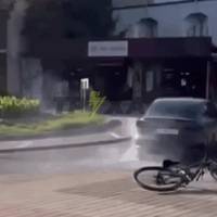 У Тернополі водій Tesla влаштував дрифт на кільці