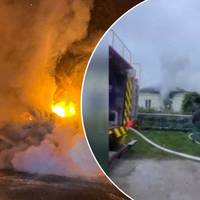 Патрульні врятували людей з палаючого будинку на Тернопільщині