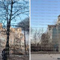 У Тернополі російська ракета знищила частину багатоповерхівки — місто в диму (відео)