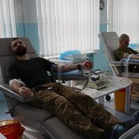 На Тернопільщині військові здали кров для поранених побратимів
